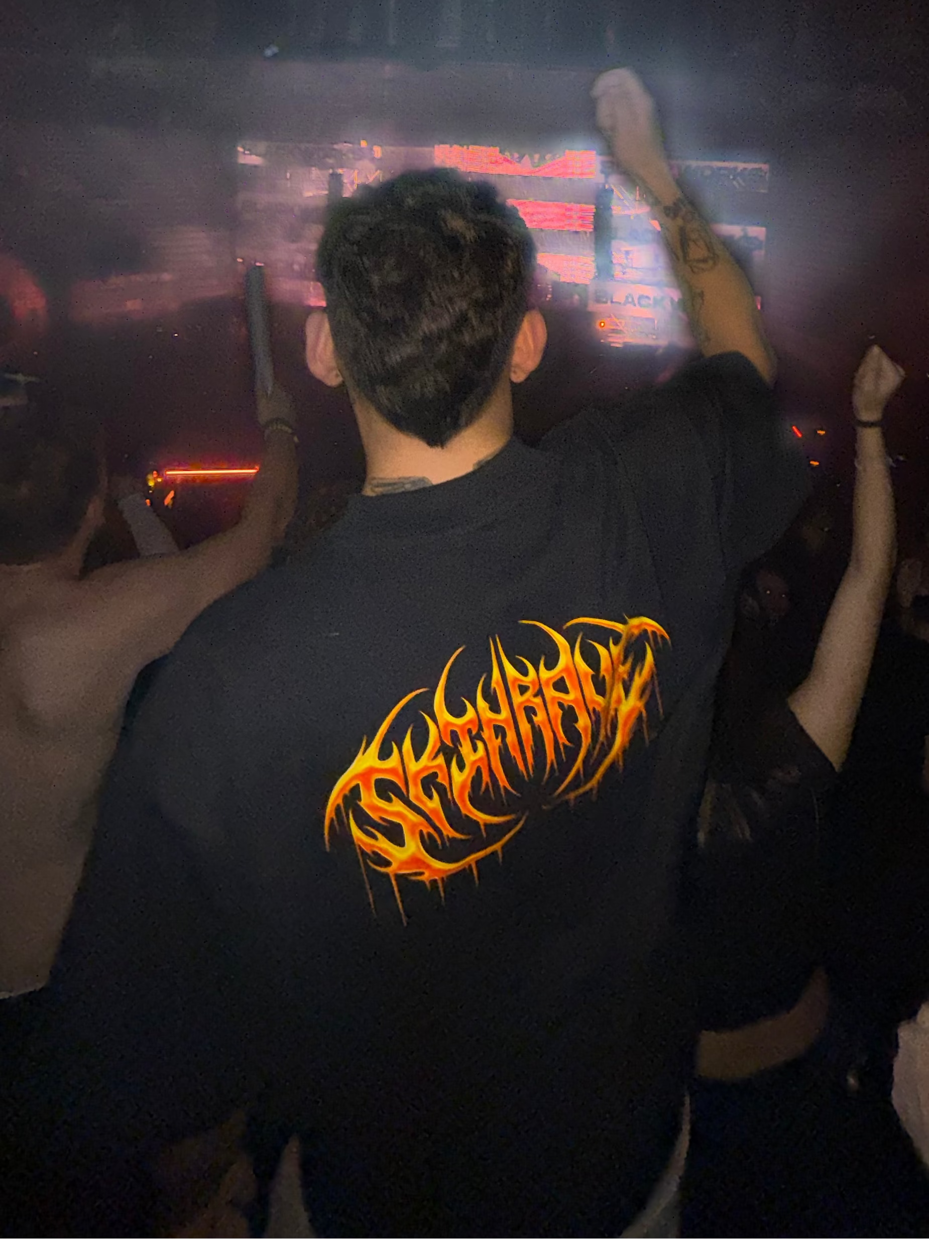 TECHNO TEE - MELTED ORANGE SKINRAVE